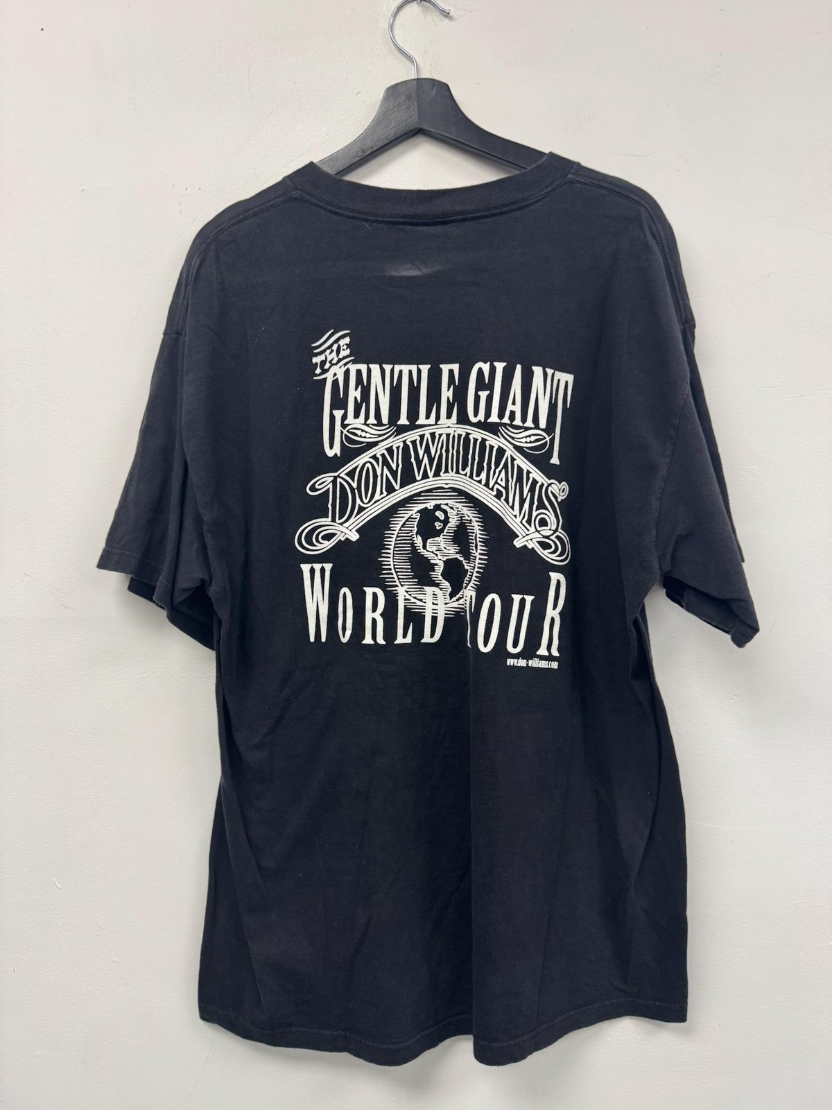 Vintage Don Williams Shirt Large Black Gentle Giant World Tour Concert 2000s gallery
