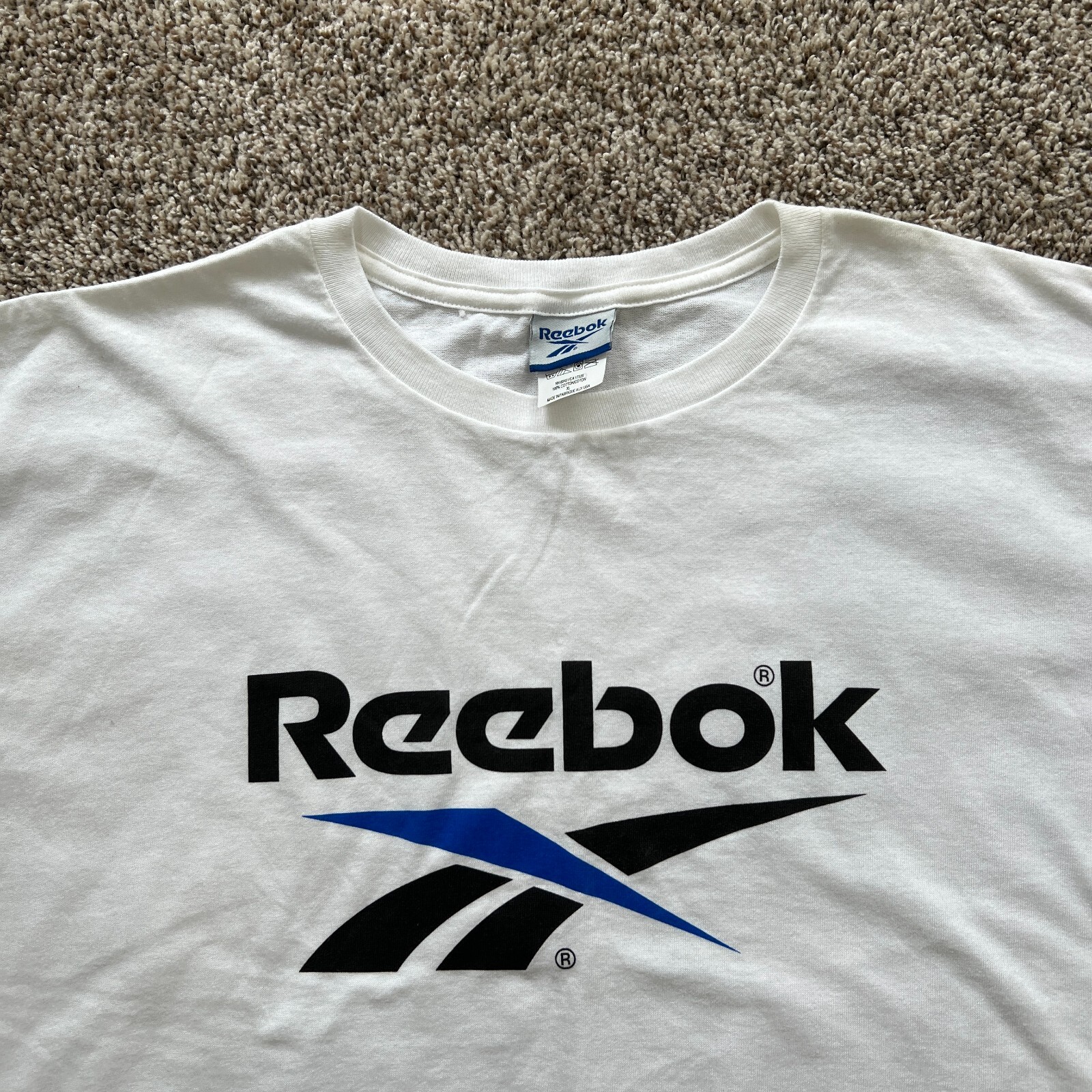 Vintage 90's Reebok White XL USA Logo T-Shirt Classic gallery