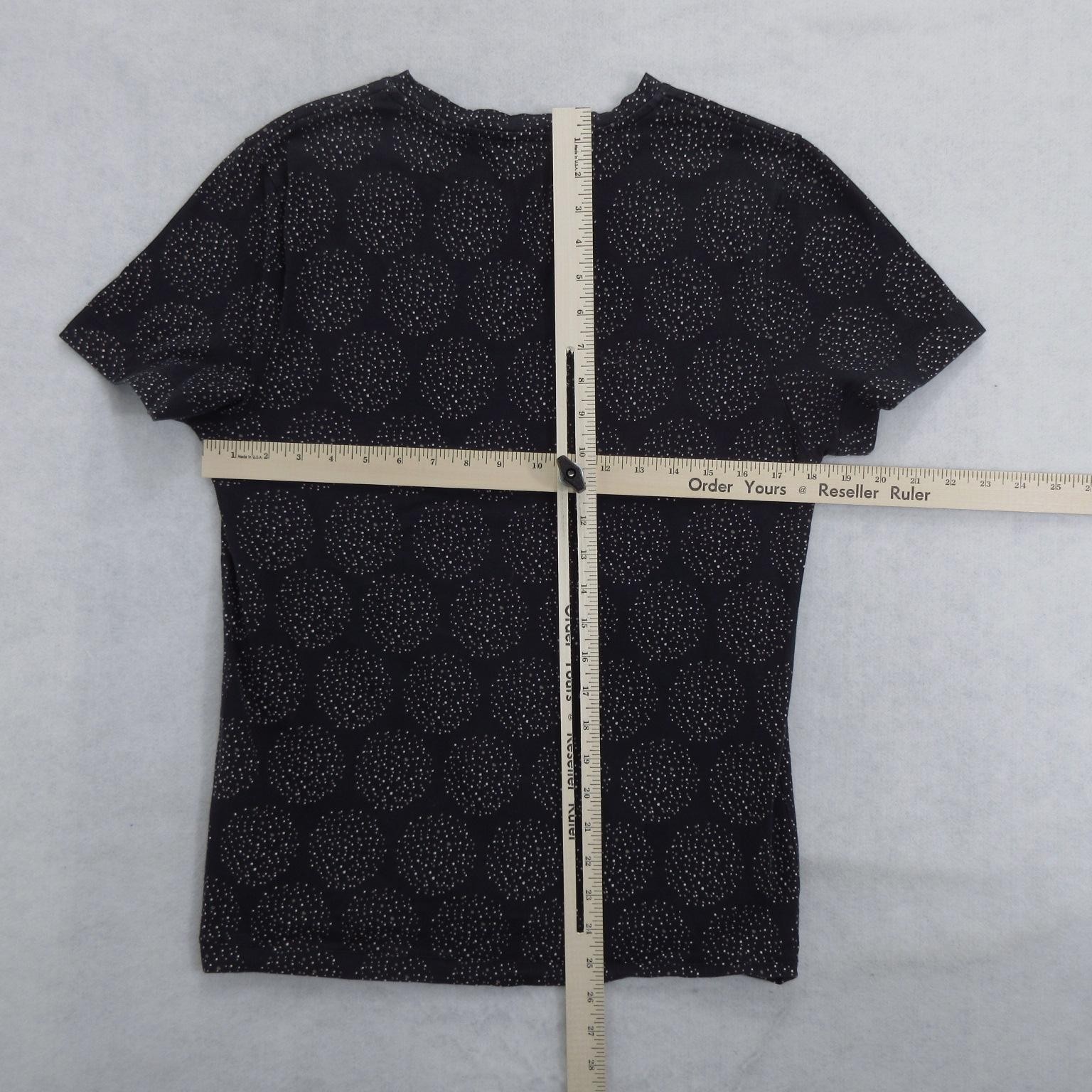 A.P.C. Mens Shirt Size Small Black Polka Dot Short Sleeve Cotton Elastane gallery