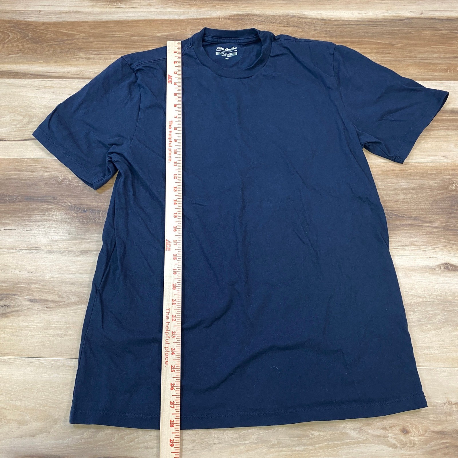 Aime Leon Dore T-Shirt Men Large Minimalist 100% Cotton Navy Blue Made in Canada gallery