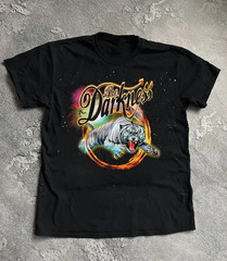 The Darkness Tiger Graphic Print Cotton Tee Concert Rock Style Top BT1222