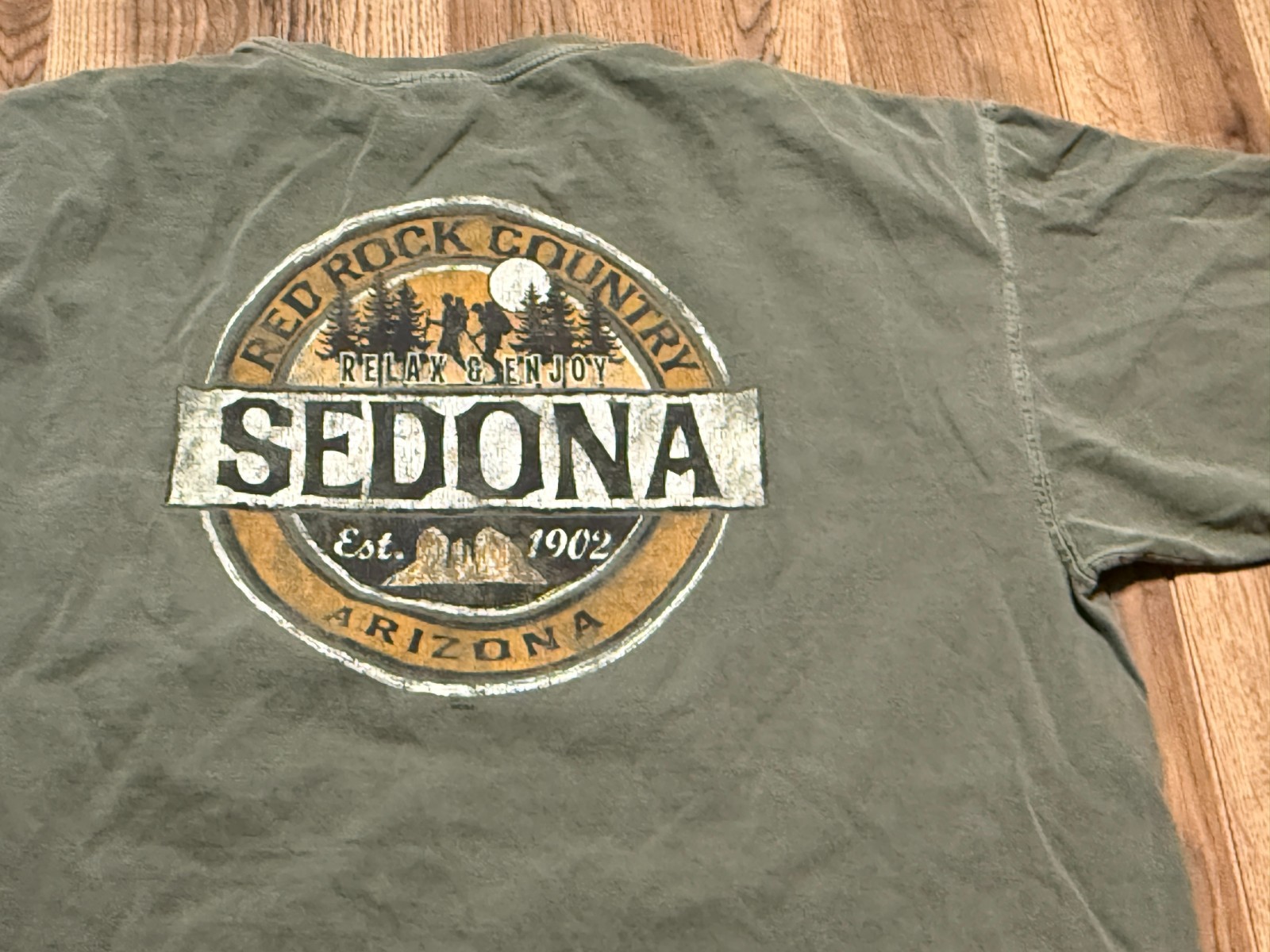 Arizona Shirt, Men's Size XL, Green Red, Rock Country Sedona Graphic Print gallery