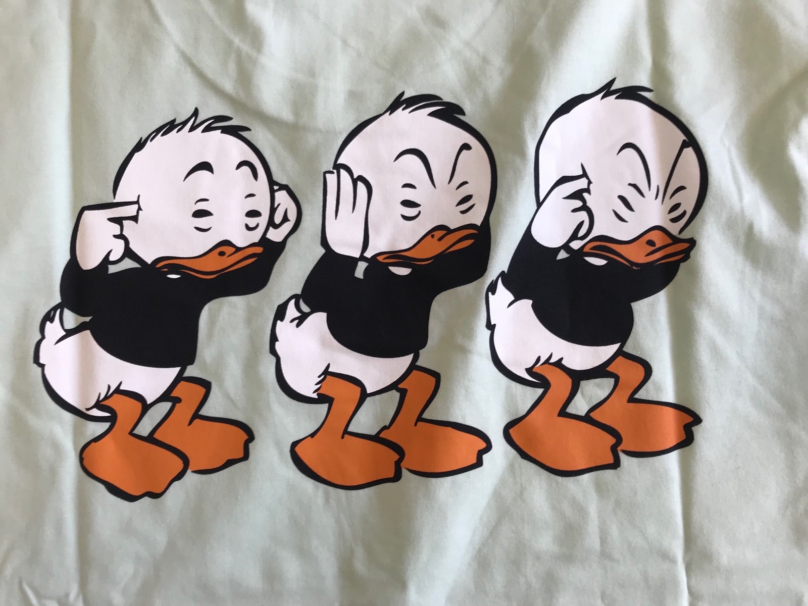 Authentic Disney HUEY DEWEY LOUIE H&M T-Shirt NEW Sizes XS,S,M,L,XL DOUBLE-SIDED gallery