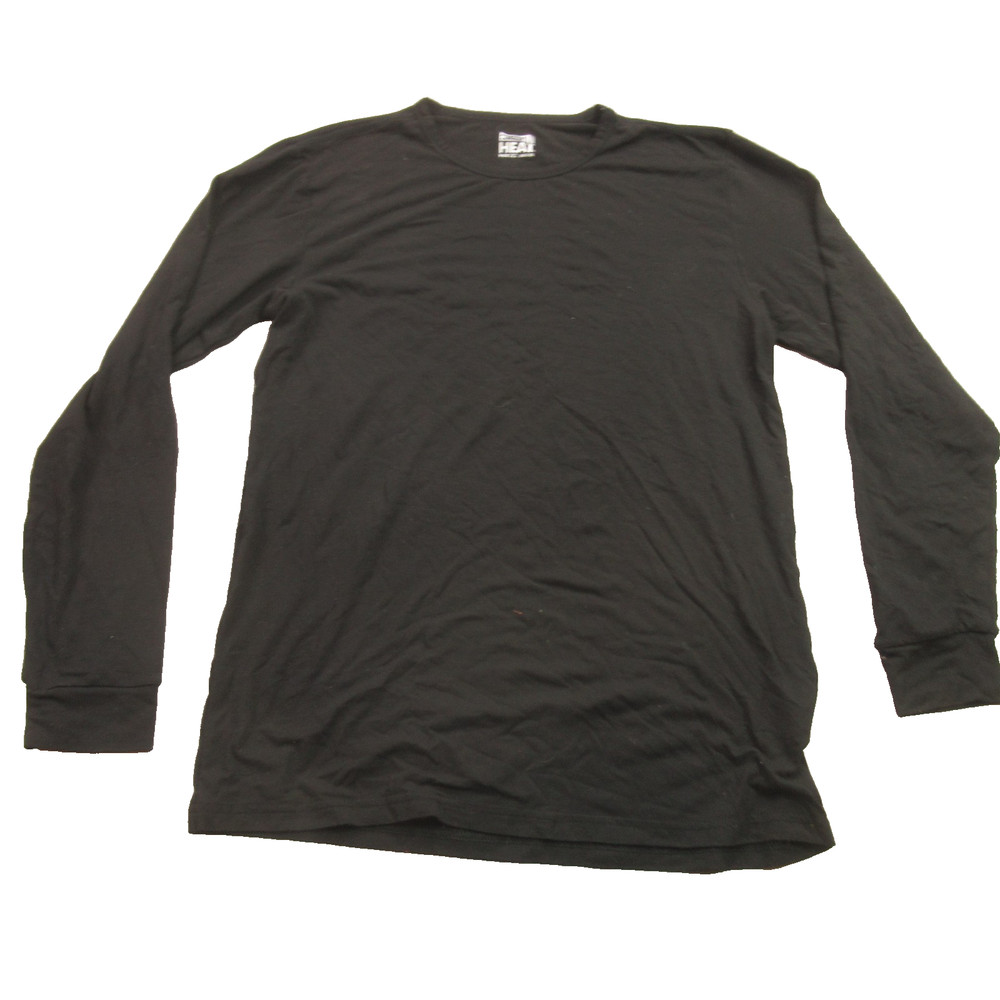 32 Degrees Shirt Mens Small Long Sleeve Lightweight Workout Crew Neck Black