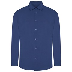 Men’s Formal Work Shirts Plain Casual Button Down Shirt Long Sleeve Classic Fit