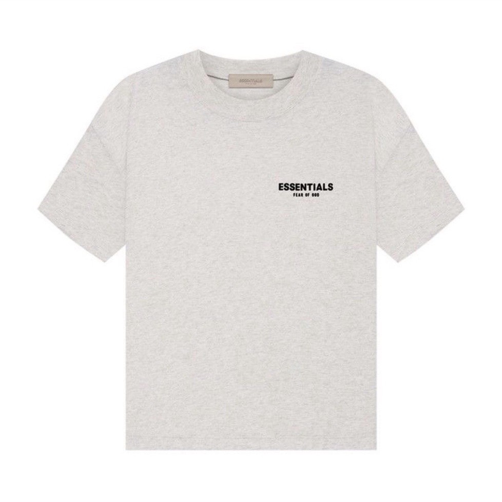 Fear of God Essentials Men's L Gray Cotton Logo Crew Neck Short Sleeve T-Shirt gallery