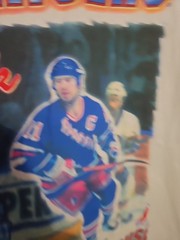 New NOS NWT 1996 Mark Messier NHL Player Tee T Shirt Men’s XL New York Rangers
