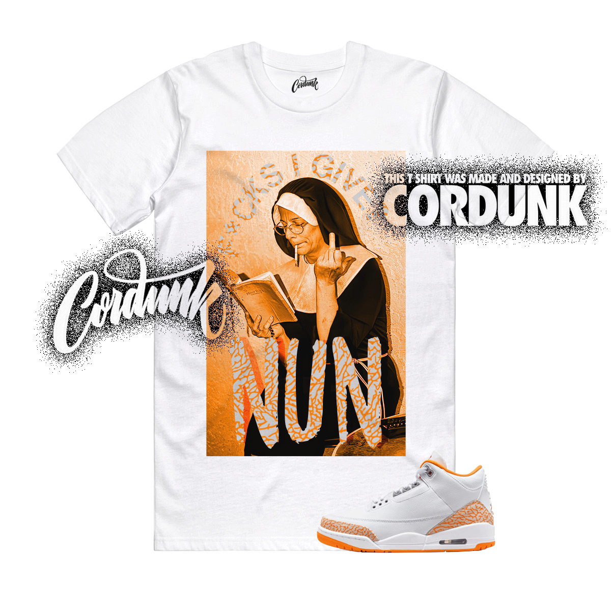 3 Orange Citrus White Cement Grey Multi Color 11 T Shirt Match NUN