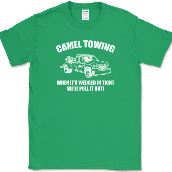 CAMEL TOWING T-Shirt Funny Sarcastic Humor Tow Truck Joke Novelty Cotton Tee gallery