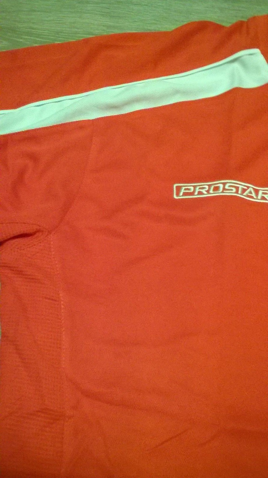 mens red white Prostar sports gym fitness exercise training team top t shirt NEW gallery