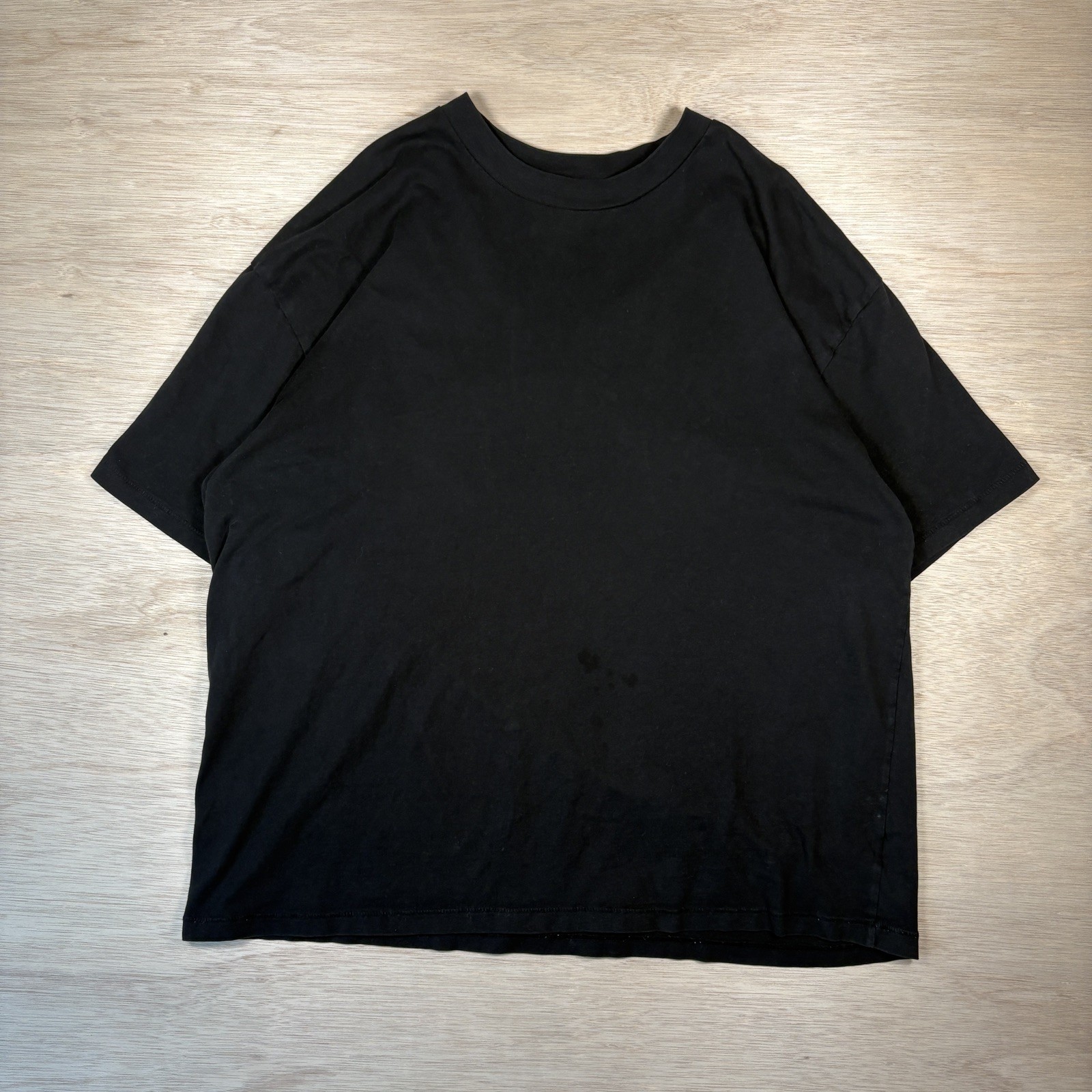 No Boundaries Men's LARGE Oversize Cotton Tee BLACK T-Shirt pre-owned gallery