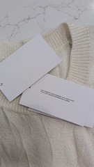 Helmut Lang Crushed Wool Tank Top Size Medium Ivory White NWT $395 Merino Logo