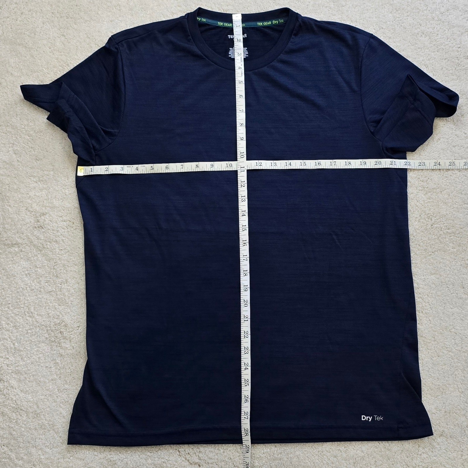 Tek Gear Dry Tek Navy Performance Wicking Tee Men's Large gallery