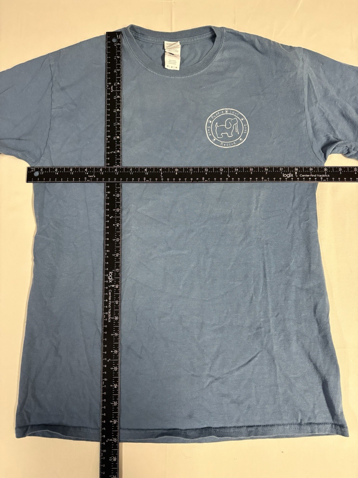 Puppie Love Dress Blue Marine Corps Dog Graphic T-Shirt Unisex Medium Blue gallery