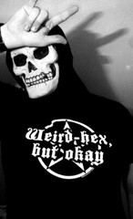 WEIRD HEX, BUT OKAY Shirt (pentacle witch craft occult spell wicca flex gothic)