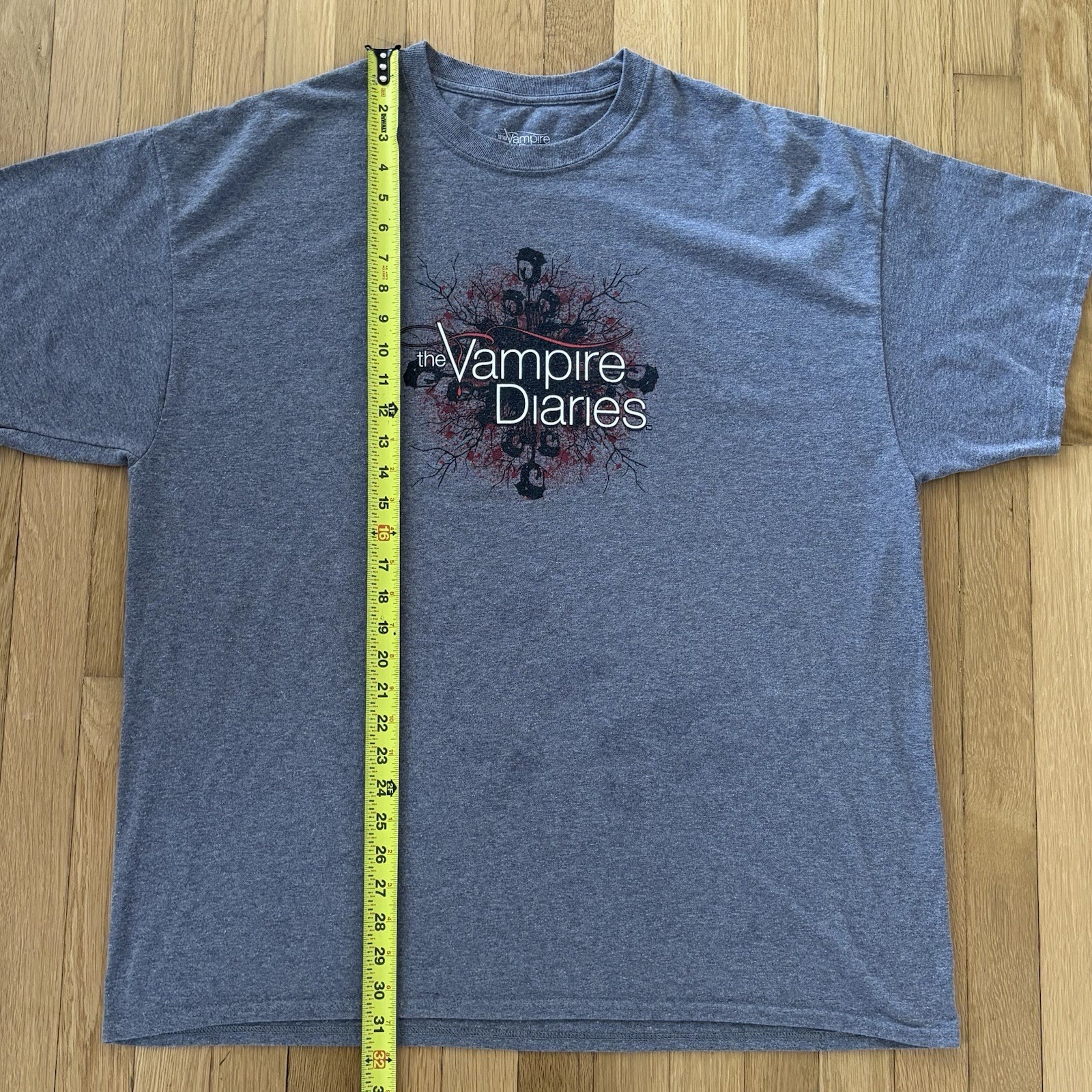 The Vampire Diaries Graphic Shirt Mens XXL Gray Y2K TV Series Rare Tee gallery