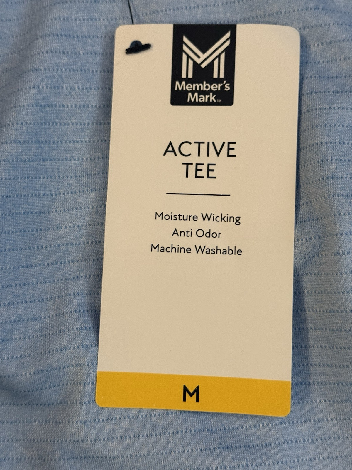 New Men’s Members Mark Medium Blue Active Tee NWT Free Shipping gallery