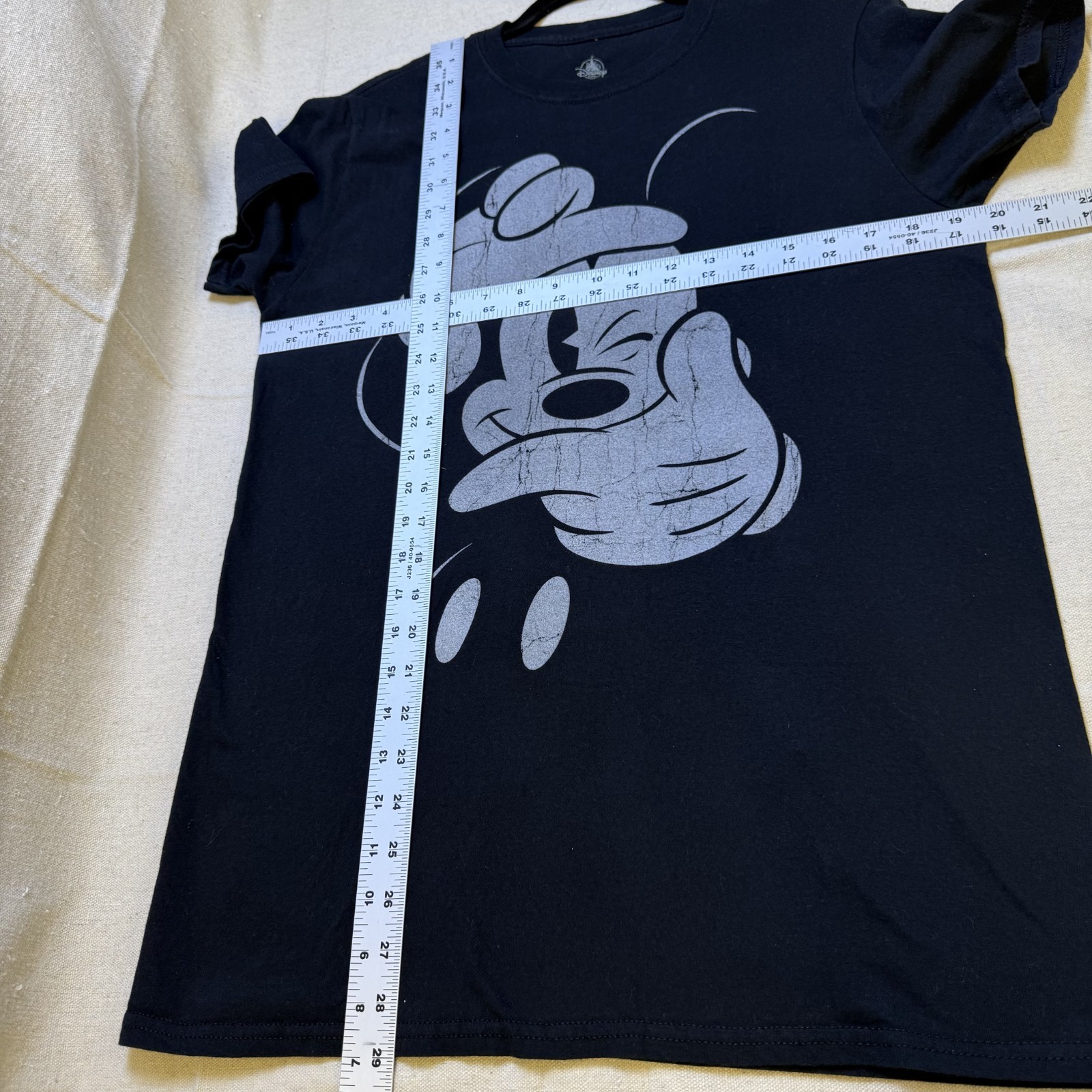 Disney Parks T-Shirt Men's Size M Black Mickey Mouse Short Sleeve Crewneck Tee gallery