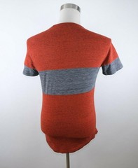 American Eagle Mens Stretch Active Flex Heather Burgundy Dark Gray T Shirt XS