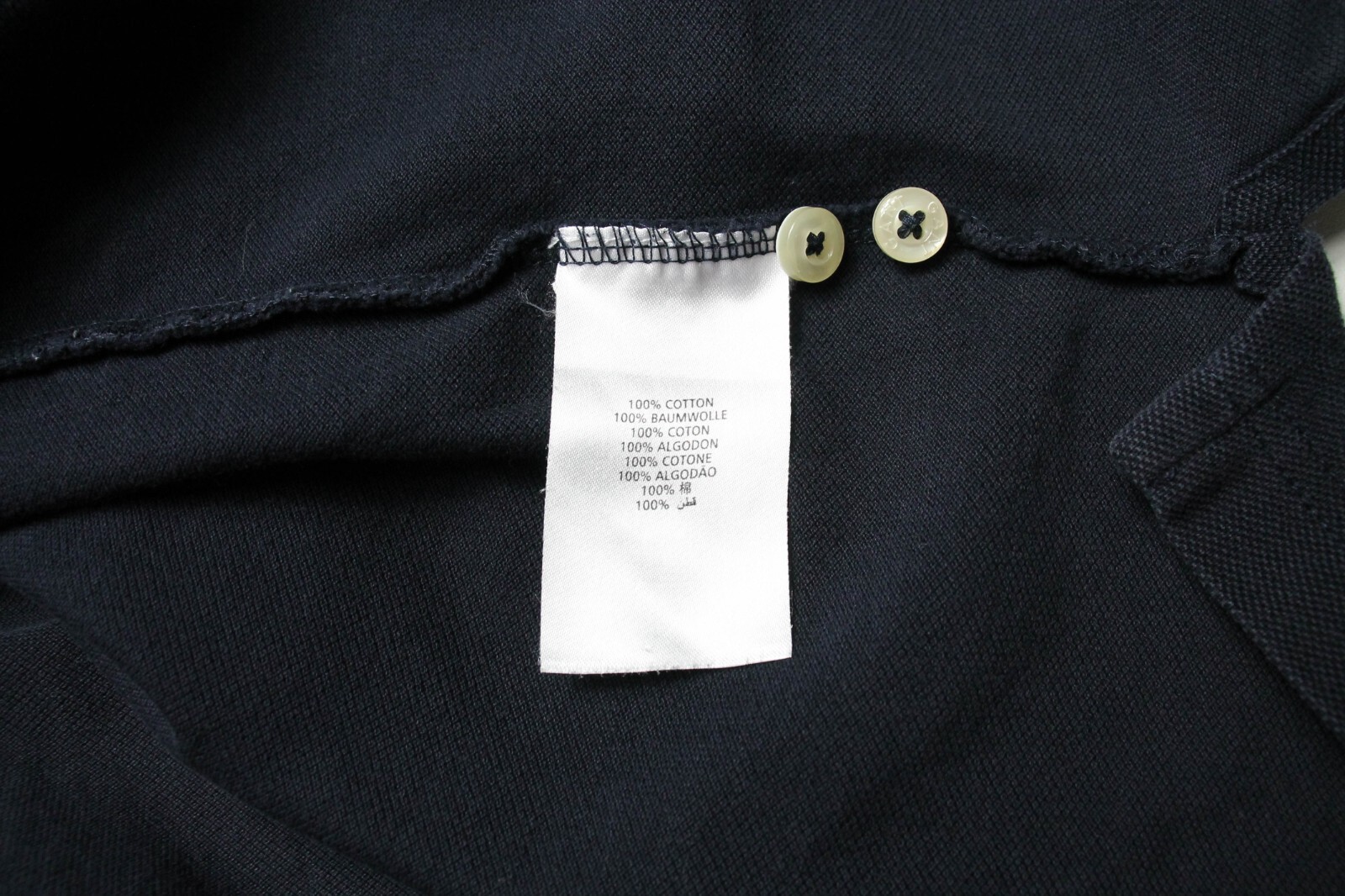 GANT Regular Fit T-Shirt Mens Medium Short Sleeve Half Button Polo Collared Navy gallery