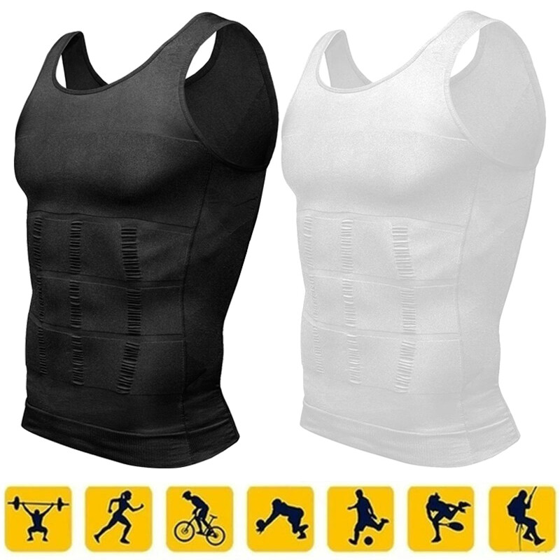 Men Body Shaper Slimming Tummy Vest Compression Shirt Tank Faja camisa de hombre gallery