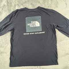 The North Face Men’s Long-Sleeve Half Dome Tee in Navy Blue Size Extra Large