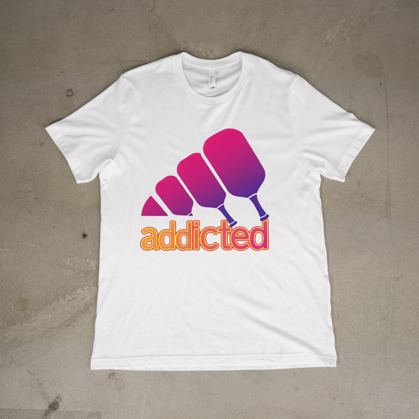 Pickleball Addicted Funny Paddle Graphic Unisex T-Shirt gallery