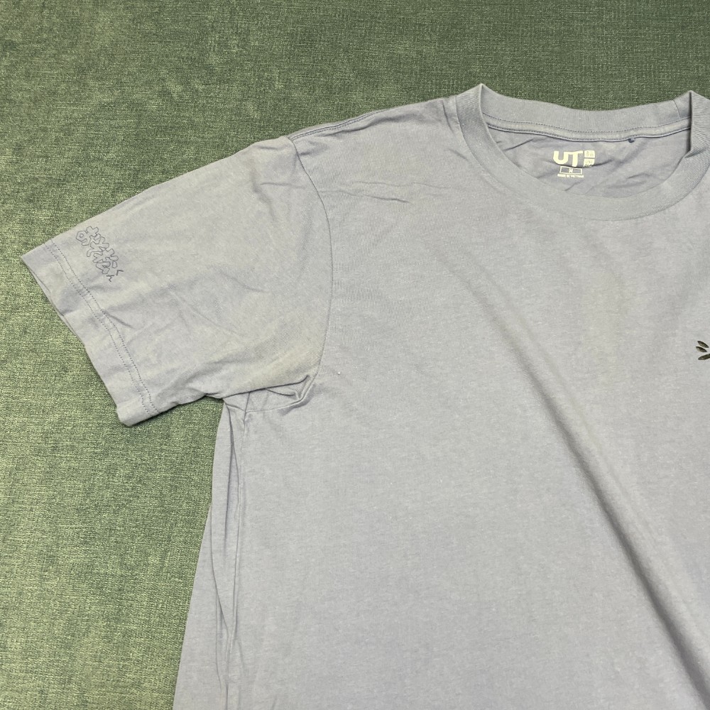 Uniqlo T Shirt Mens Medium Light Blue Crew Neck Everyday Wear All Day Comfort gallery