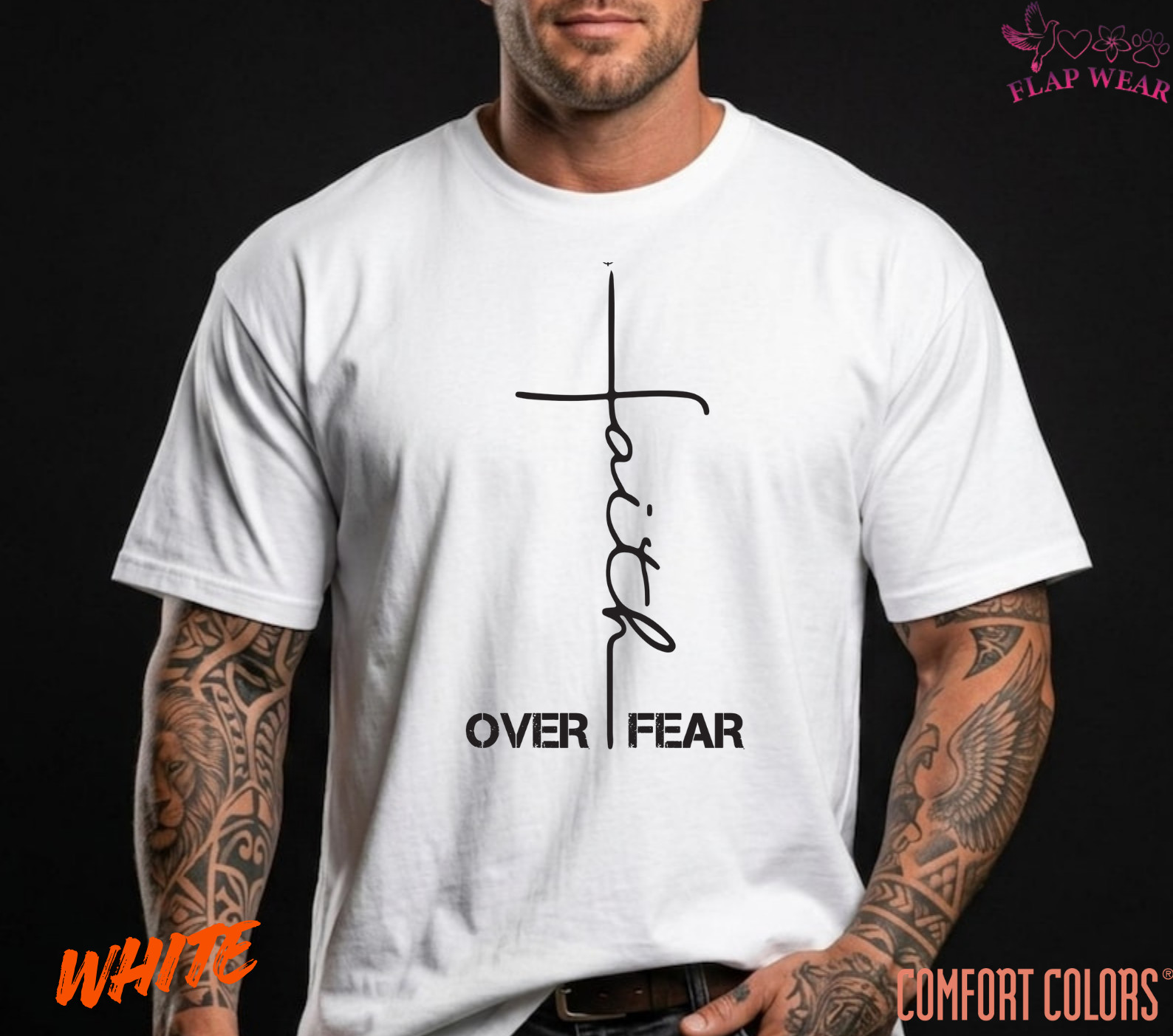 Unisex Faith Over Fear Chri T-Shirt, Men T shirt,Women T shirt Gift Religion Top gallery