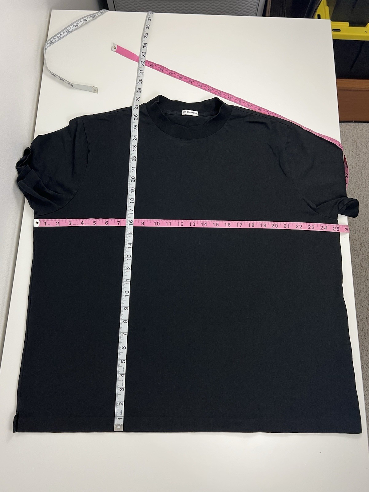 Son Of A Tailor Black T Shirt Mens Size XL 100% Supima Cotton Short Sleeve USED gallery