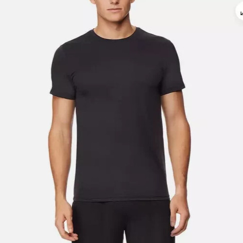 NEW 32 Degrees Men’s L 3PK Short Sleeve Crew Neck T-Shirts Black