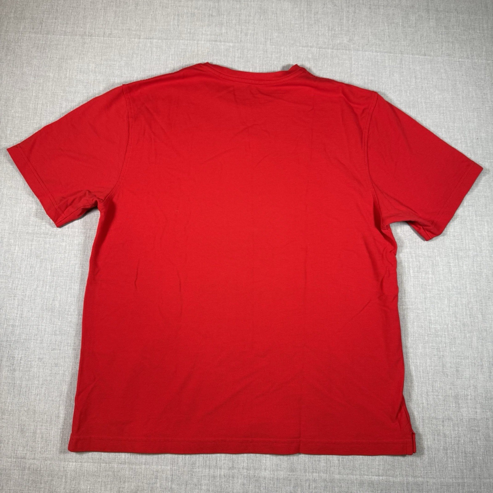 Vintage Apple Store Employee Red Knit Short Sleeve Shirt Logo 100% Cotton XL gallery