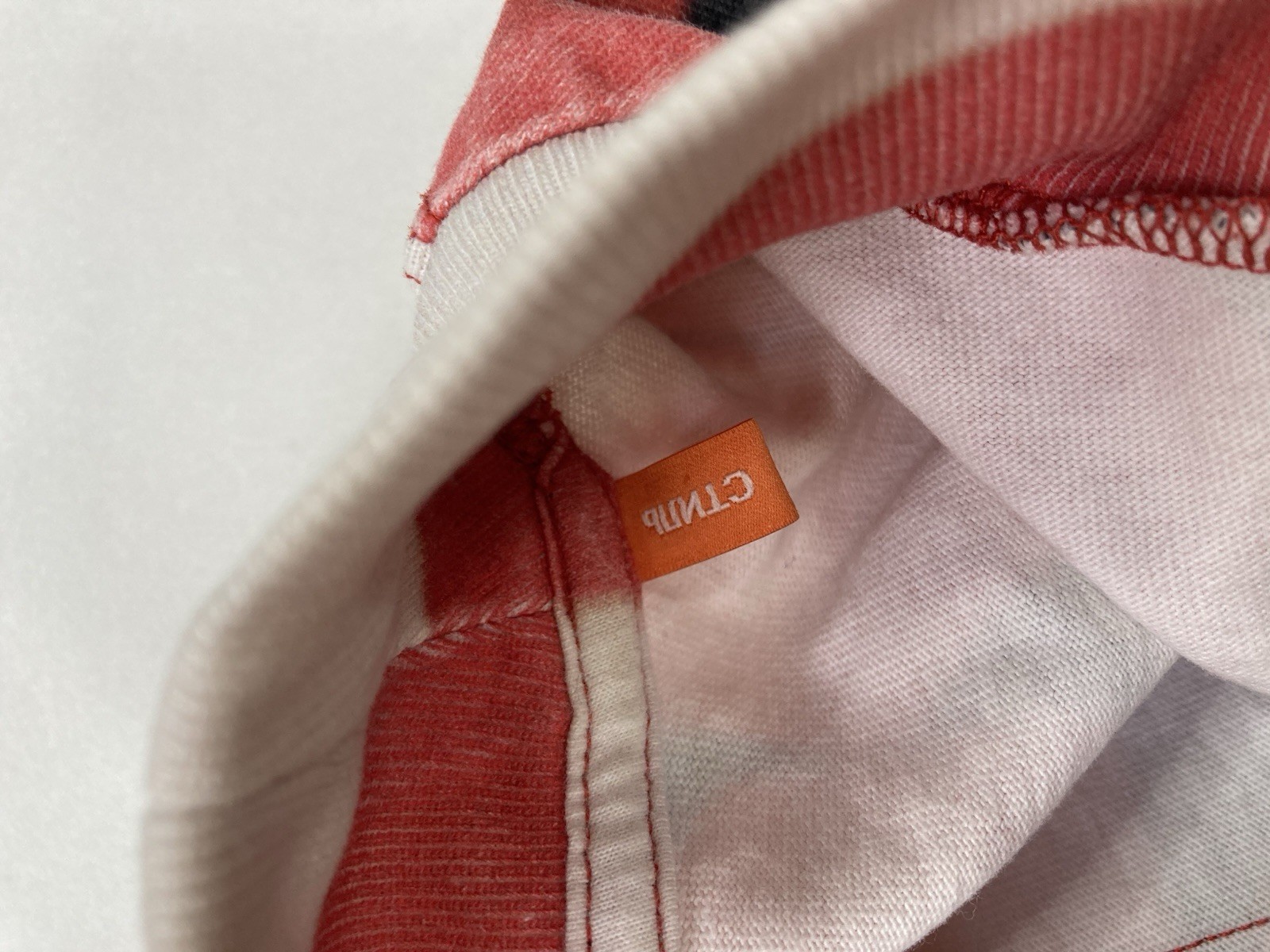 Heron Preston Washed Camo T-shirt Men Small Oversized Red Long Sleeve gallery