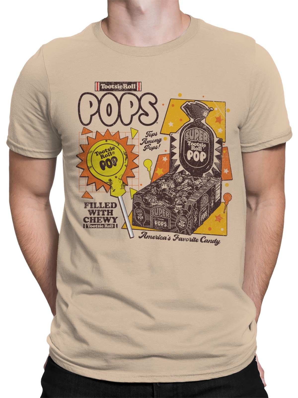 Officially Licensed Tootsie Roll Tootsie Roll Pops Candy Pack Men's T-shirt gallery