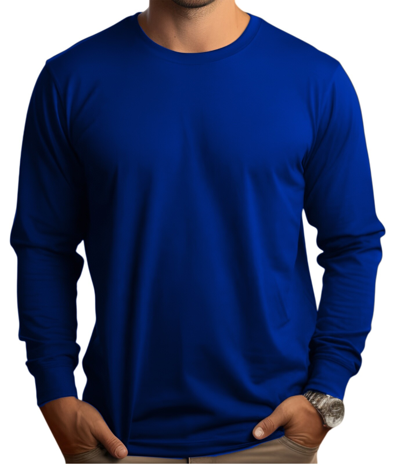 DRI-FIT Long Sleeve T-Shirts, UPF 50+ Sun Protection Shirt ROYAL BLUE gallery