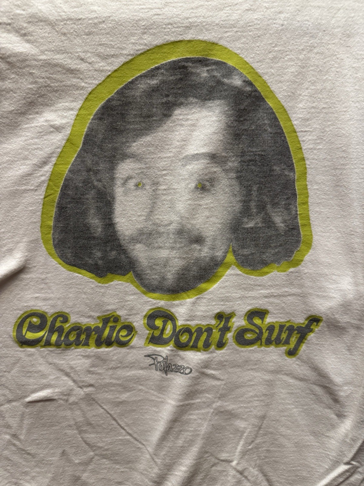 2000s Palazzo Charlie Don’t Shirt Young Charles Manson Xl White gallery