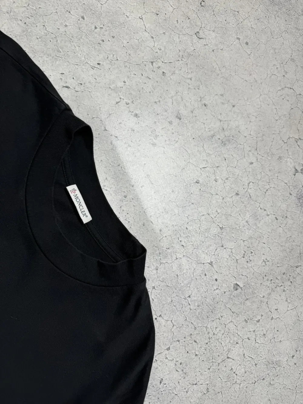 Moncler SS T-Shirt Black Big Logo Size S gallery