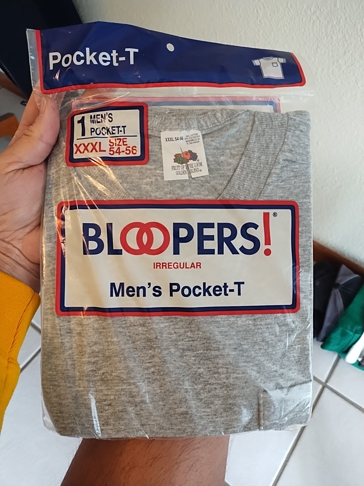 New 1994 Vtg FOTL Bloopers Pocket Shirt XXXL T-Shirt Irregular 50/50 Cotton Poly gallery