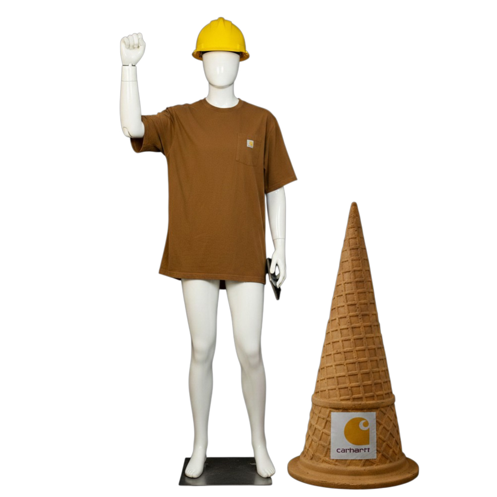 Carhartt K87 2XL Loose Fit Pocket Tee Brown Cotton NWOT Heavy Duty Work Shirt