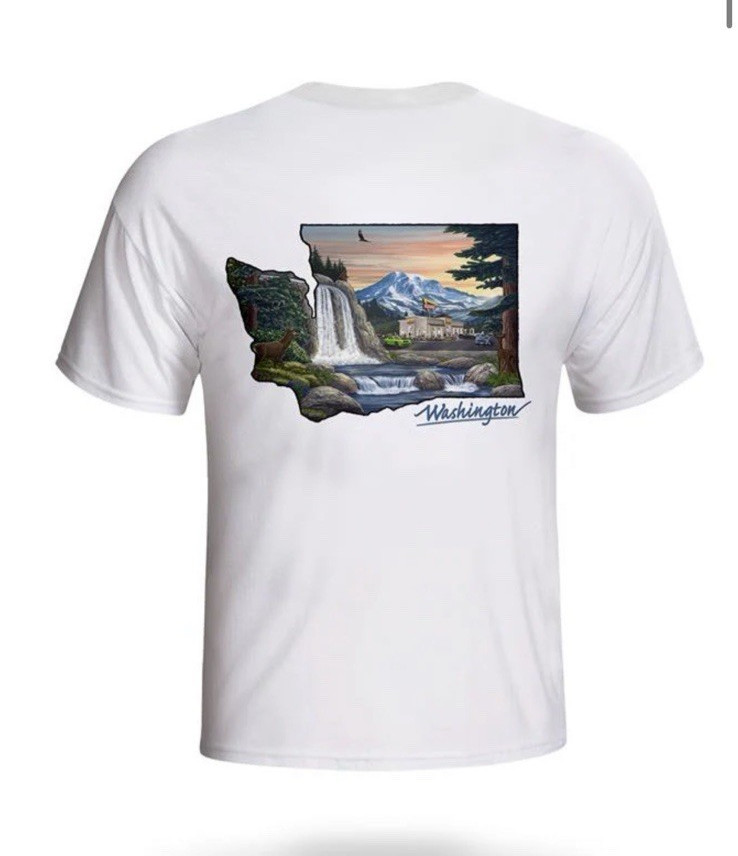 In-N-Out Burger Washington Original Tee Men's M White Graphic Print T-Shirt gallery