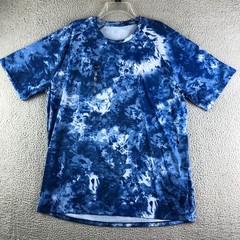 NWT Under Armour Performance Tee Mens 2XL Blue Cloud Dye UA Tech 2.0 Loose Flaw*