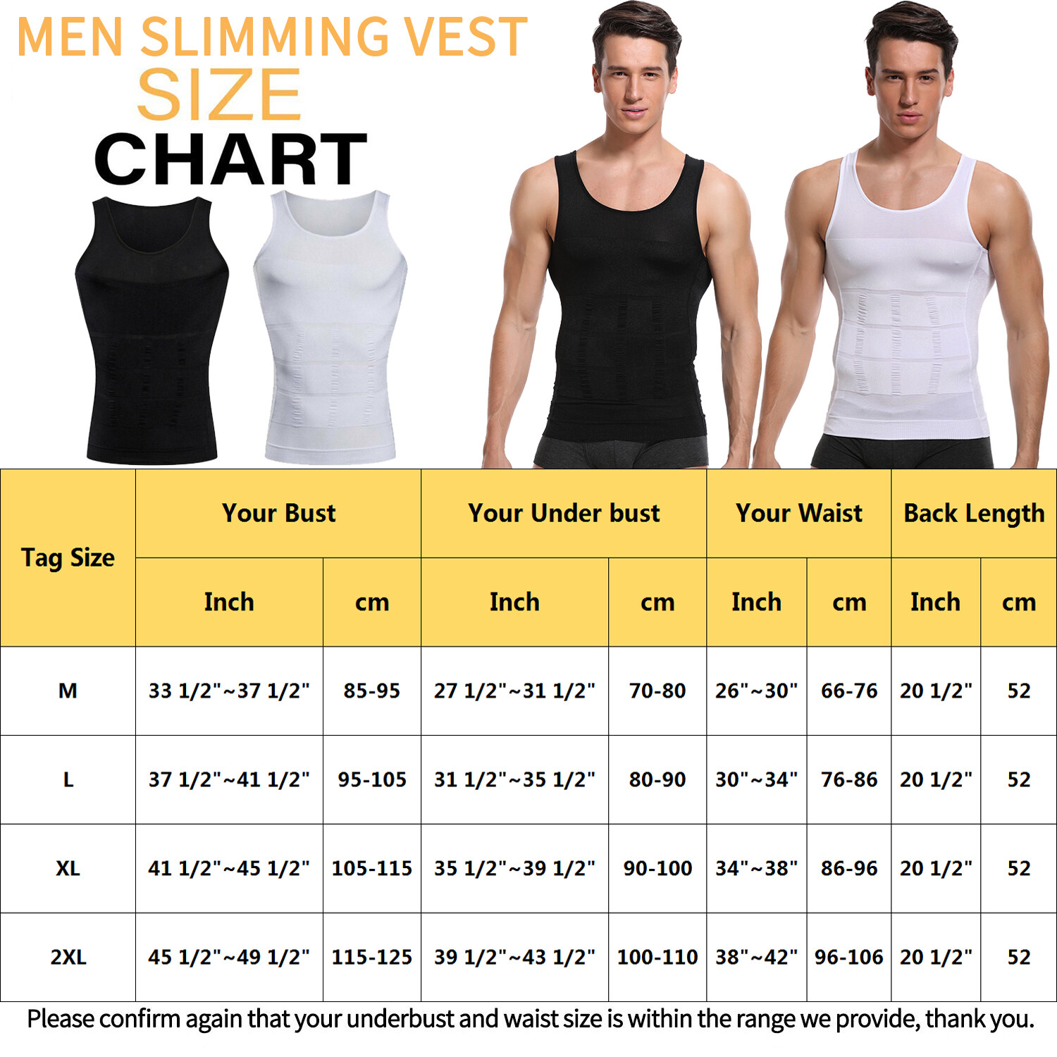 Men's Slimming Body Shaper Vest Abs Abdomen Compression Shirt Workout Tank Tops# gallery