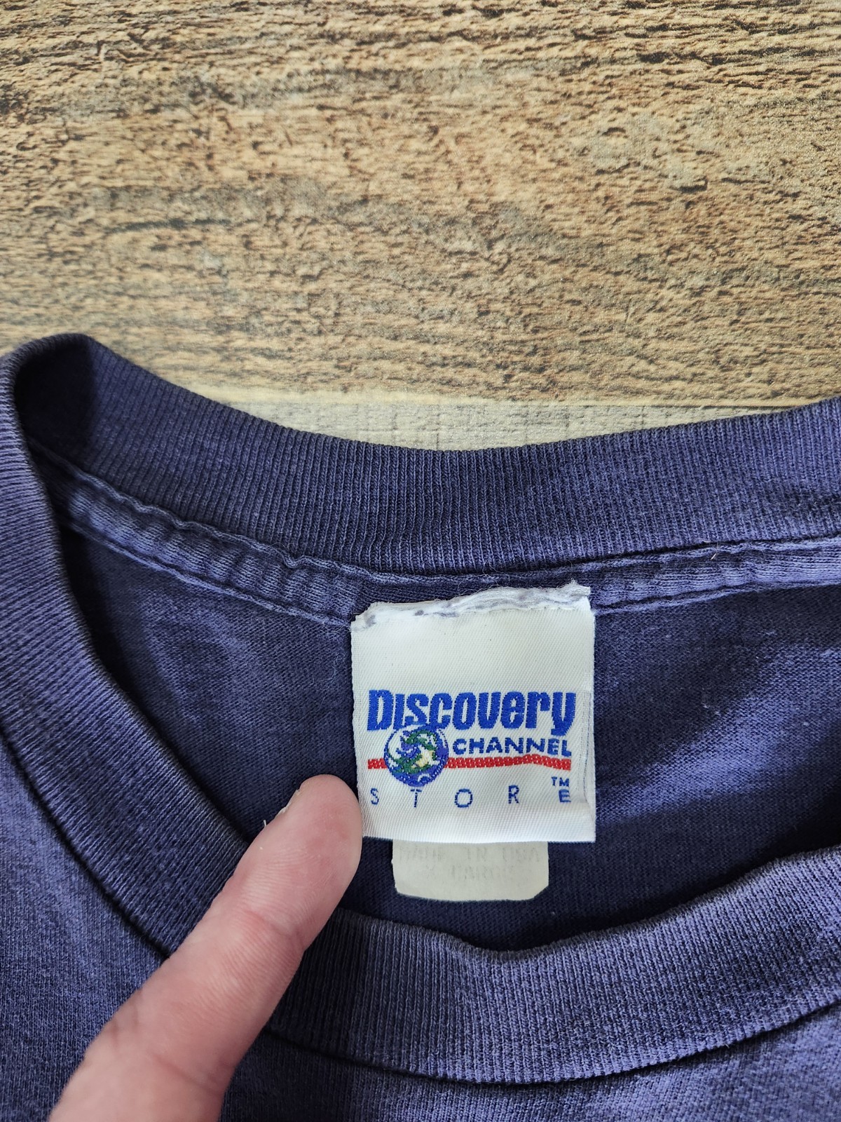 Vtg Discovery Channel Store Super Dad T Shirt Sz XL Navy Blue Good Shape gallery