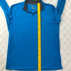 Carhartt Force Shirt Mens Large Blue 1/4 Zip Relaxed Fit Lightweight Pullover