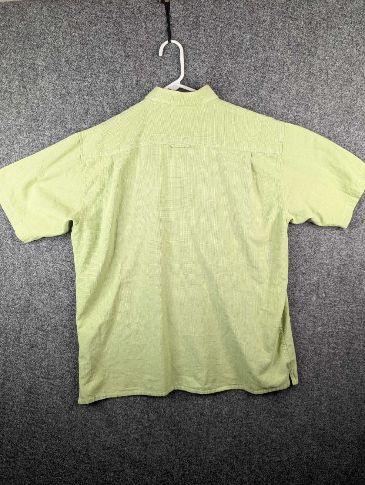 Cabela's Shirt Mens Large Green Check Lightweight Nylon Blend Button Down gallery