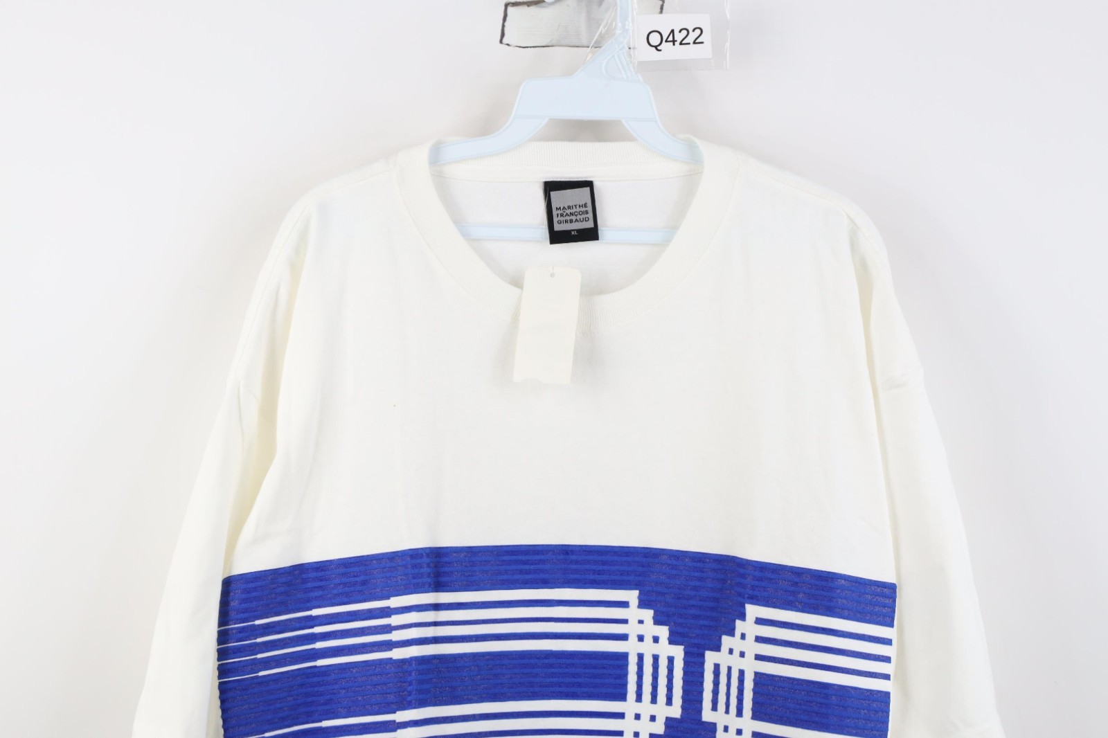 Deadstock Vintage 90s Marithe Francois Girbaud Mens XL LCD Baggy T-Shirt White gallery