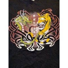 Vtg Delta Crouching Tiger Hidden Dragon Graphic L/S T-Shirt XL nostalgia see pic