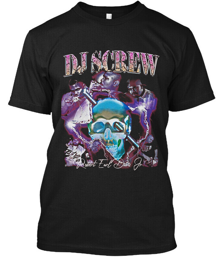 NWT DJ Screw Robert Earl Davis Jr. American Hip Hop DJ Music Retro T-SHIRT S-4XL