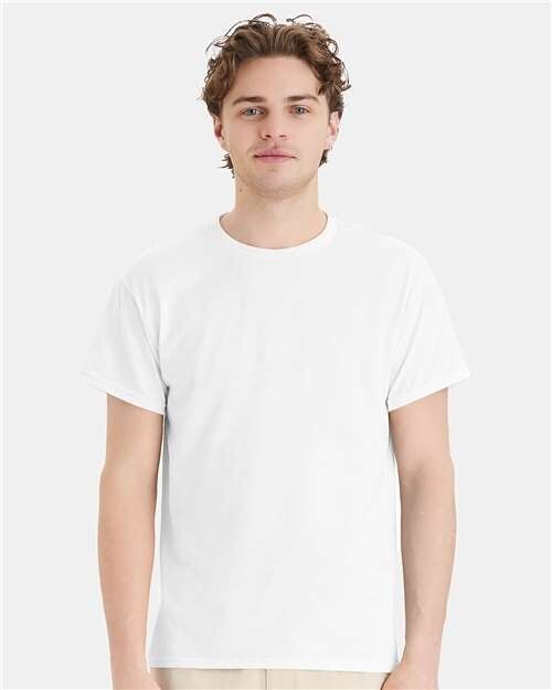 Hanes Mens T-Shirt ComfortBlend 50/50 EcoSmart Crewneck Tee S-4XL 5170 gallery