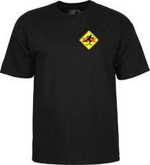 Powell Peralta SKATE ZONE Skateboard T Shirt BLACK